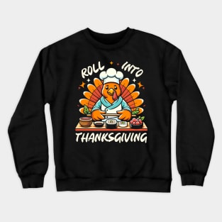 Quirky Thanksgiving Turkey - Suhsi Lovers Crewneck Sweatshirt